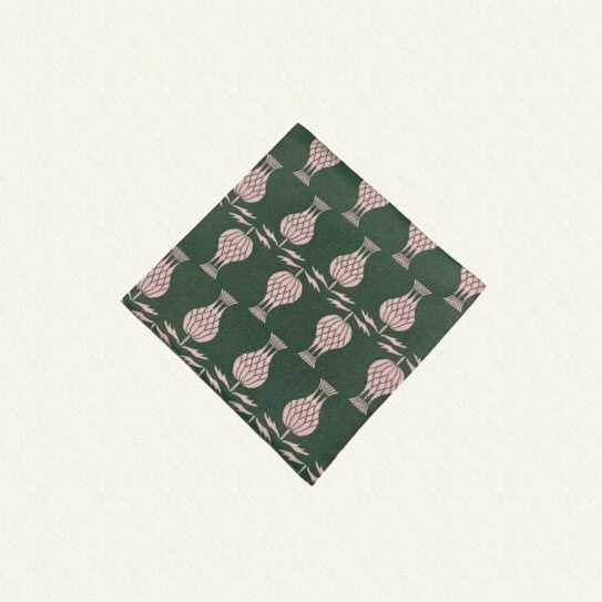 Eyeglass cleaning cloth     -Pink×green-